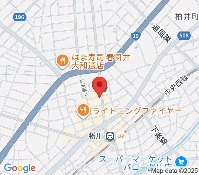 ジュンセイギターズの地図
