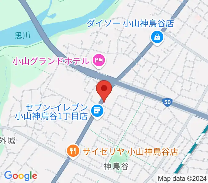 小山センター ヤマハミュージックの地図