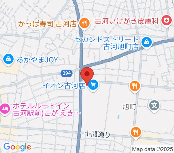 イオン古河センター ヤマハミュージックの地図