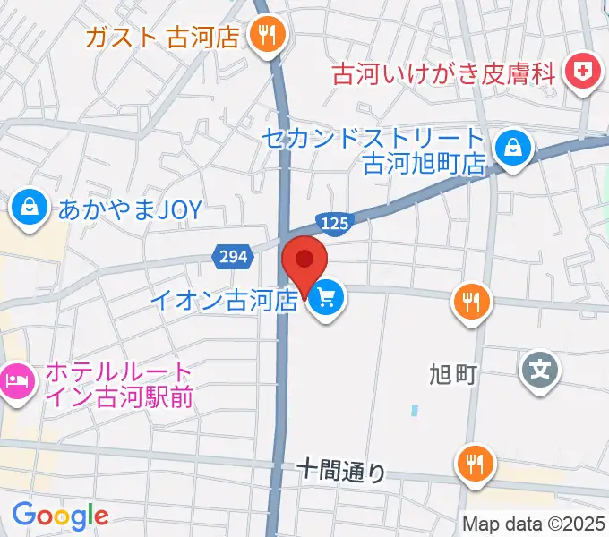 イオン古河センター ヤマハミュージックの地図
