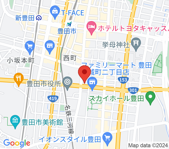 第一楽器 豊田元城店の場所