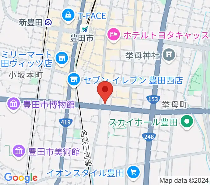 第一楽器 豊田元城店の地図