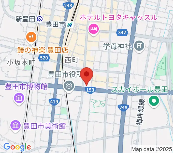 第一楽器 豊田元城店の地図
