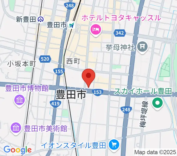 第一楽器 豊田元城店の地図