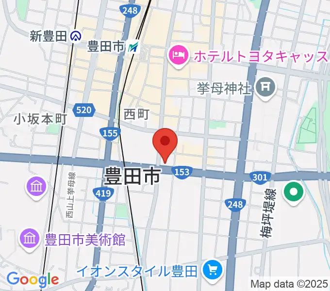 第一楽器 豊田元城店の地図