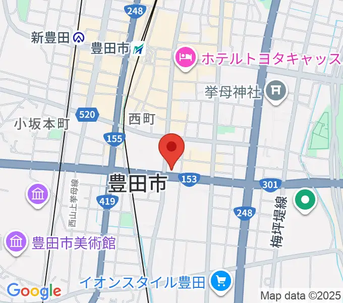 第一楽器 豊田元城店の地図