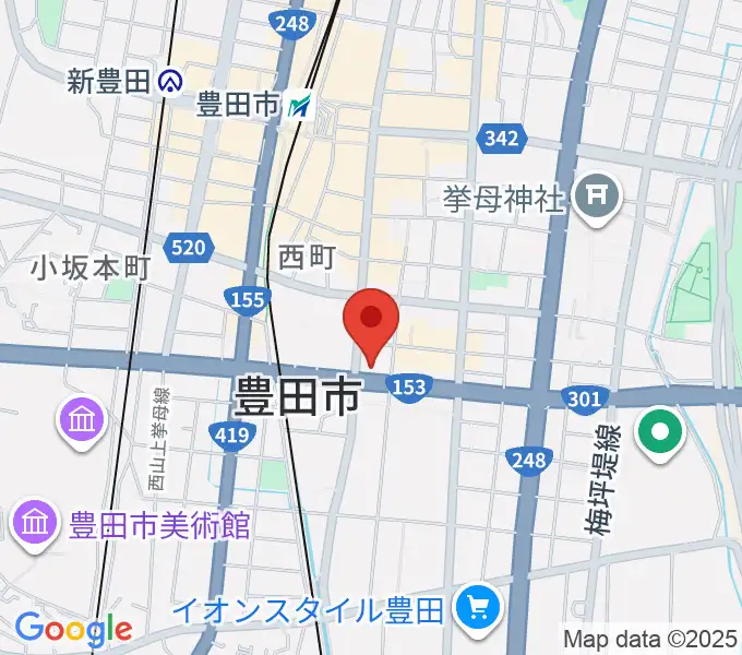 第一楽器 豊田元城店の地図