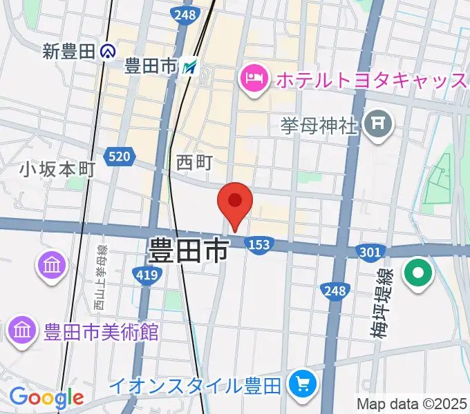 第一楽器 豊田元城店の地図