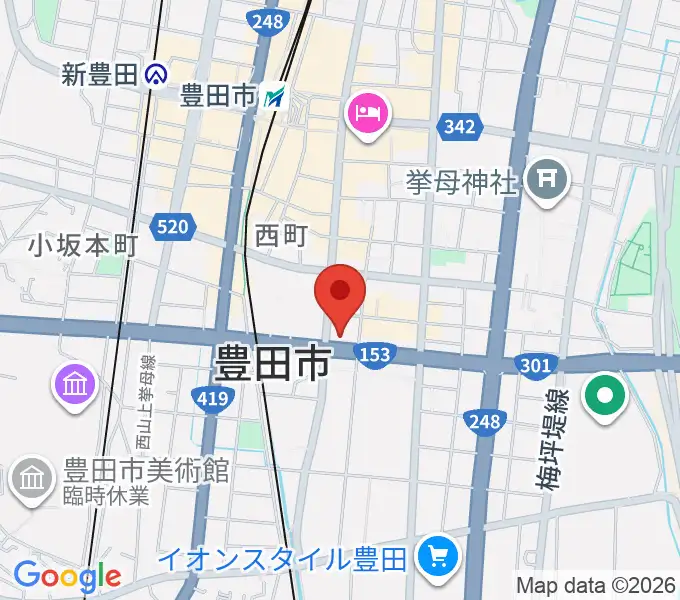 第一楽器 豊田元城店の地図
