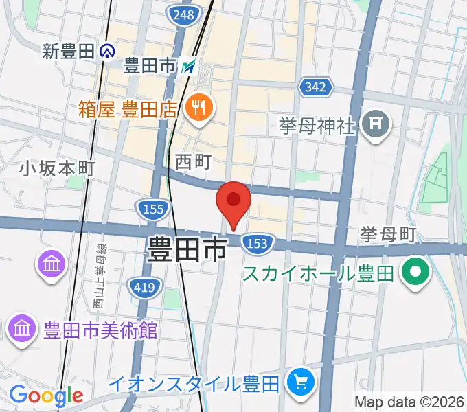 第一楽器 豊田元城店の地図