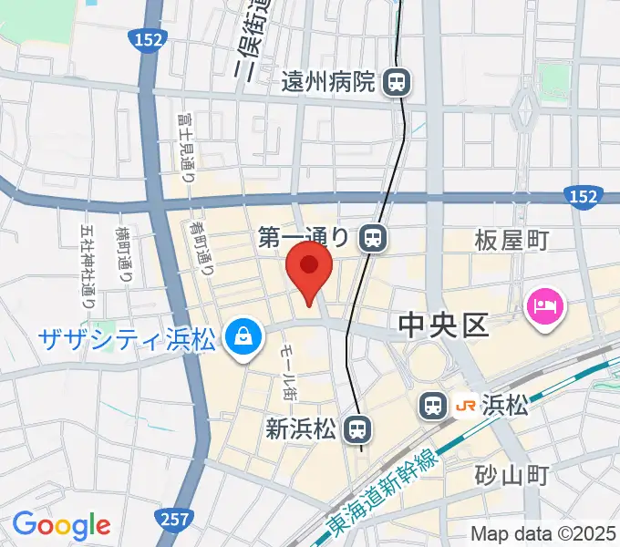 ヤマハミュージック 浜松店の地図