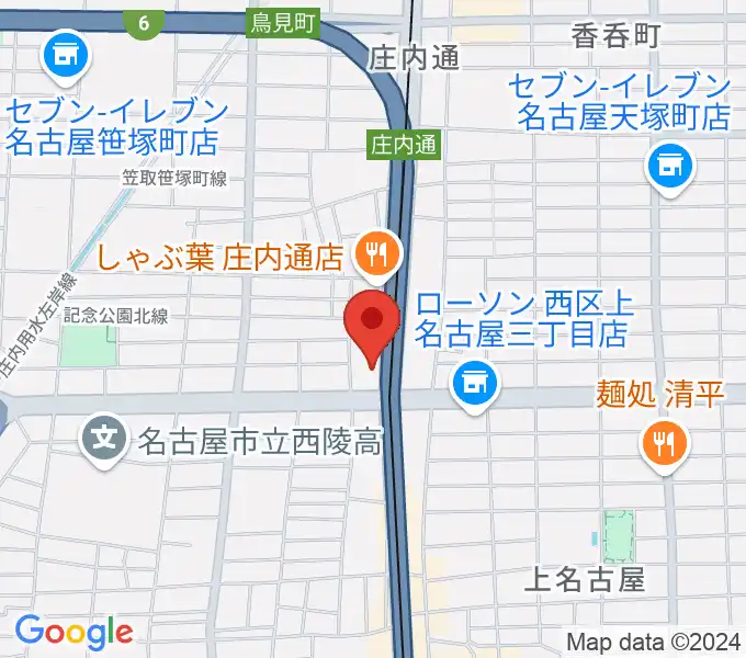 ヤマハミュージック リニューアルピアノショップの地図