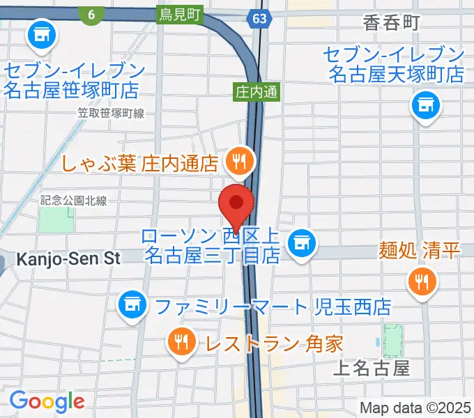ヤマハミュージック リニューアルピアノショップの地図