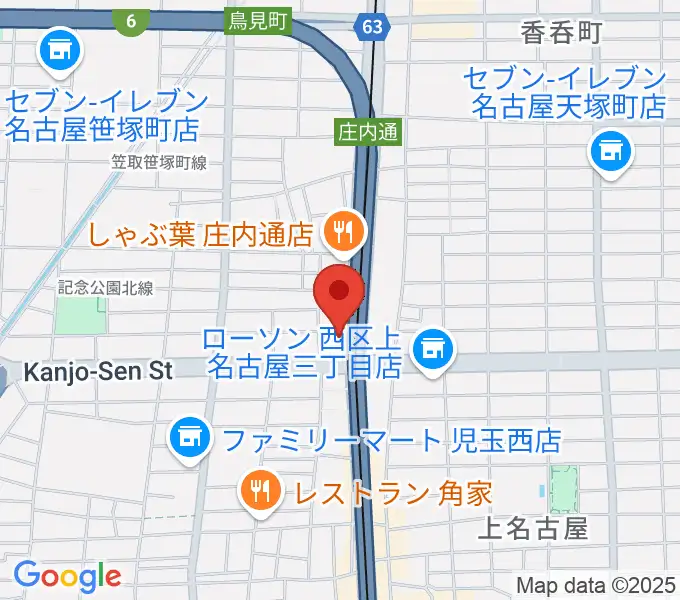 ヤマハミュージック リニューアルピアノショップの地図
