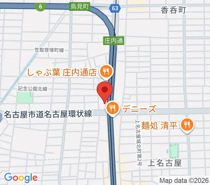ヤマハミュージック リニューアルピアノショップの地図