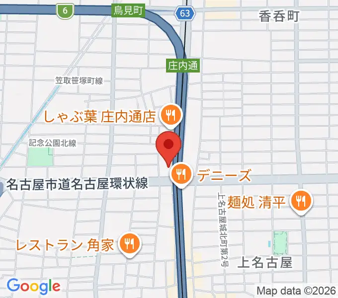 ヤマハミュージック リニューアルピアノショップの地図