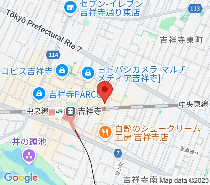 シャコンヌ東京吉祥寺店の地図
