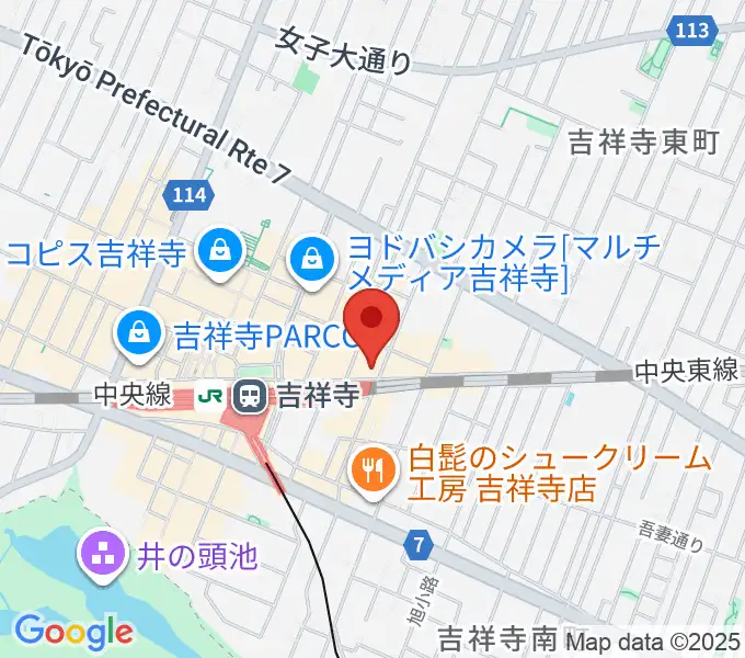 シャコンヌ東京吉祥寺店の地図