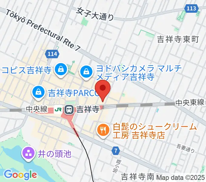 シャコンヌ東京吉祥寺店の地図