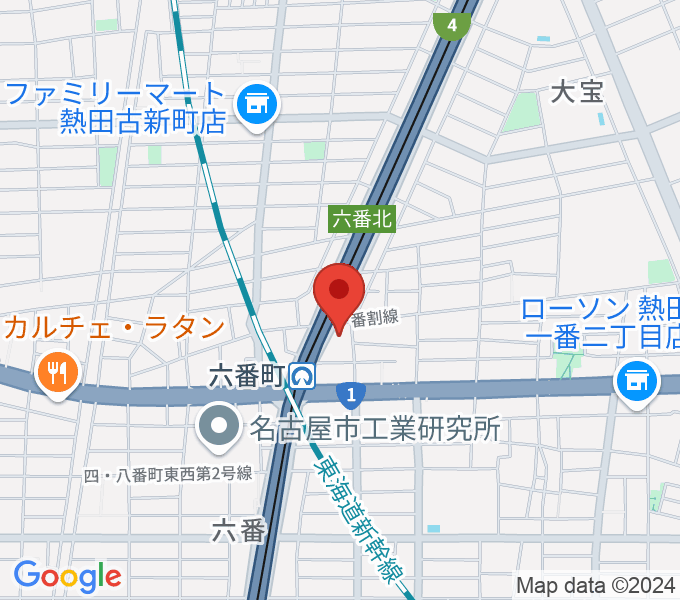 熱田センター ヤマハミュージックの地図