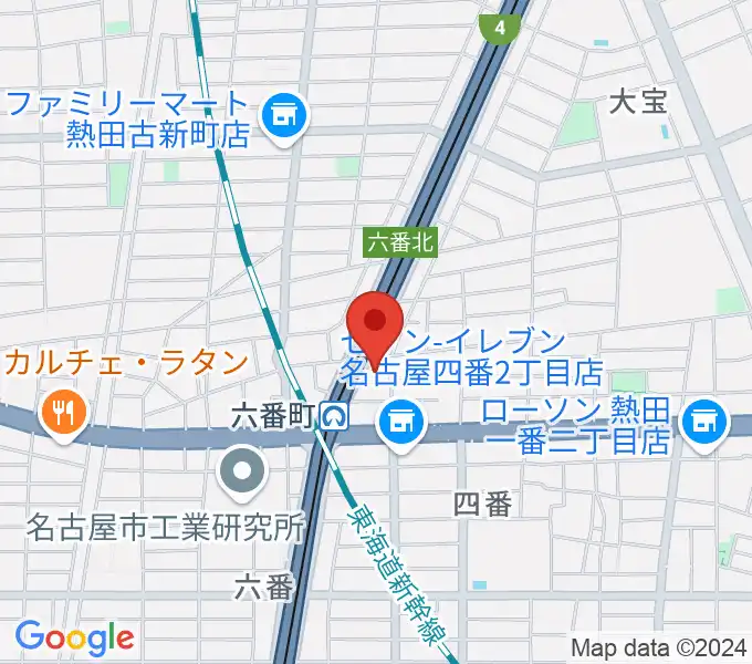 熱田センター ヤマハミュージックの地図