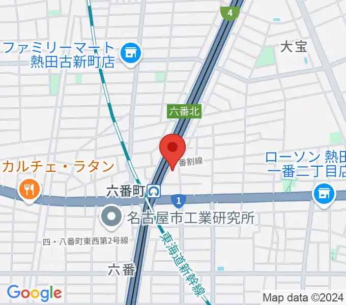 熱田センター ヤマハミュージックの地図