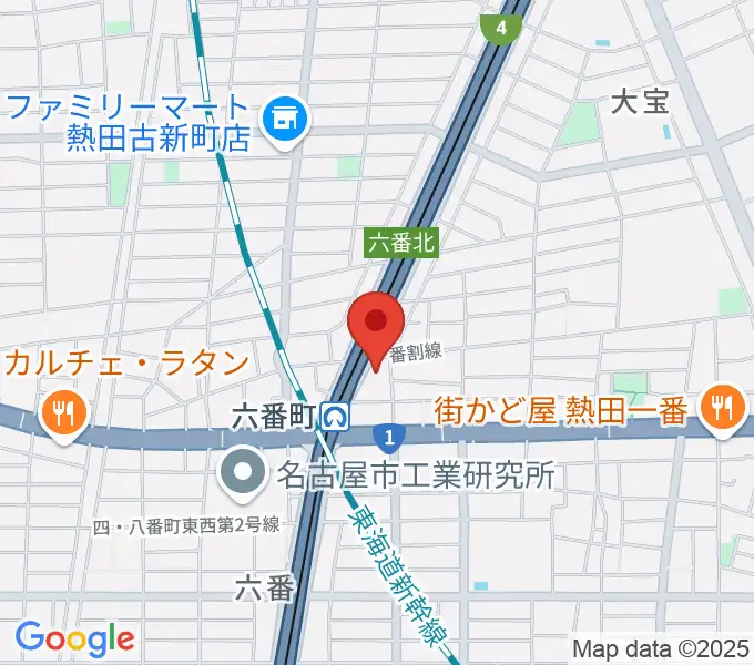 熱田センター ヤマハミュージックの地図