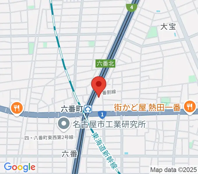 熱田センター ヤマハミュージックの地図