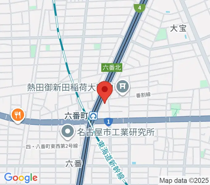 熱田センター ヤマハミュージックの地図