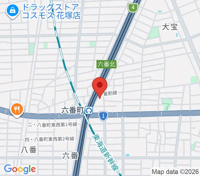 熱田センター ヤマハミュージックの地図