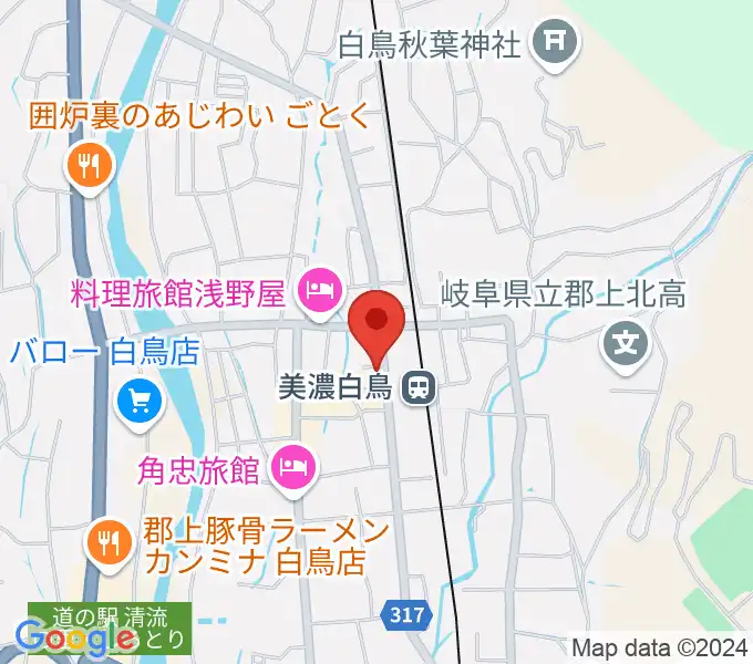 上田楽器店の地図