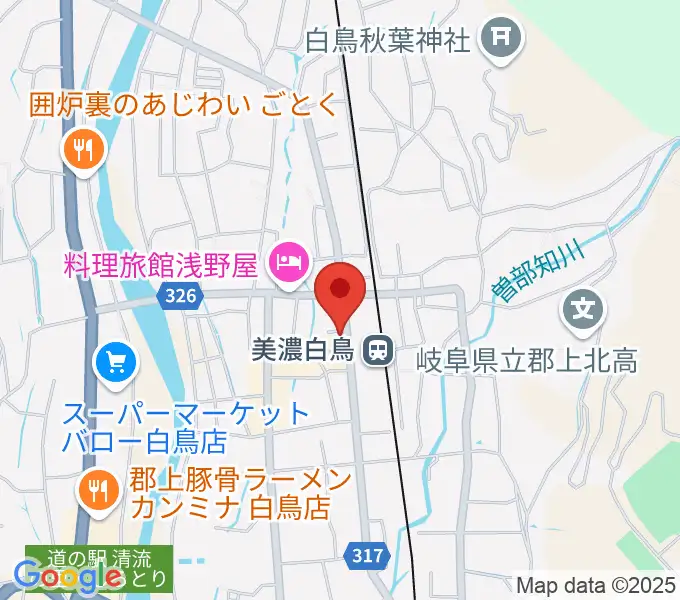 上田楽器店の地図
