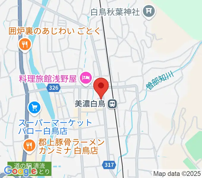 上田楽器店の地図