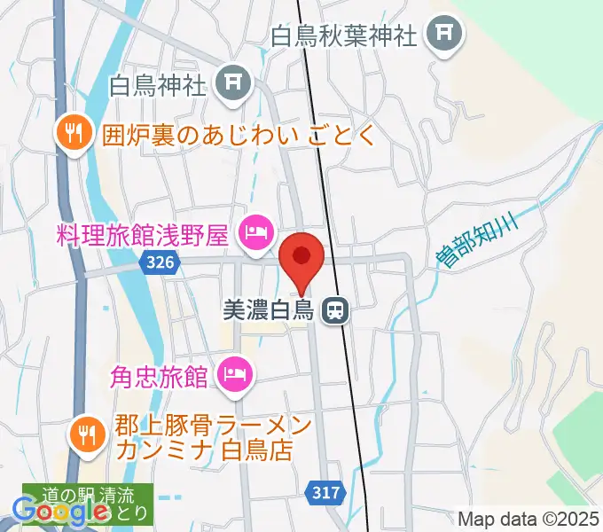 上田楽器店の地図