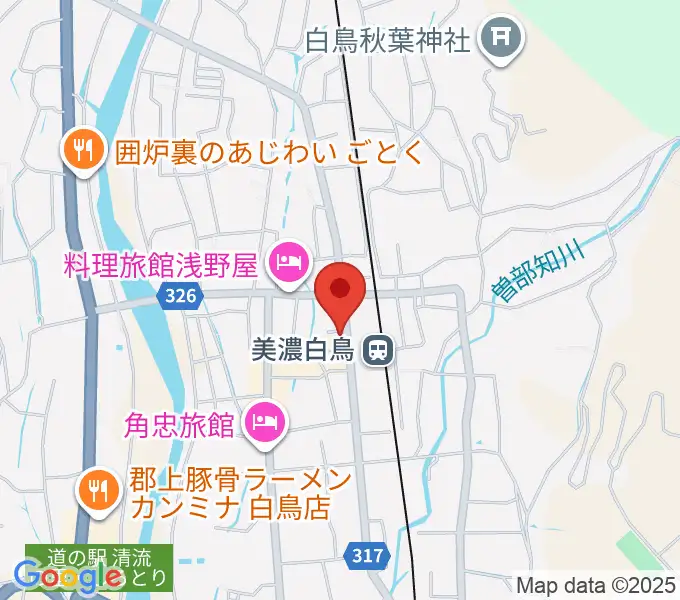 上田楽器店の地図