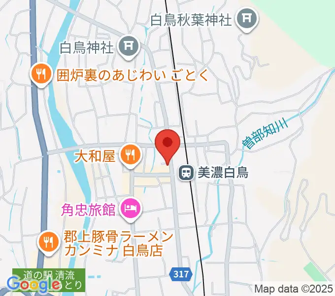 上田楽器店の地図