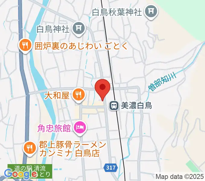 上田楽器店の地図
