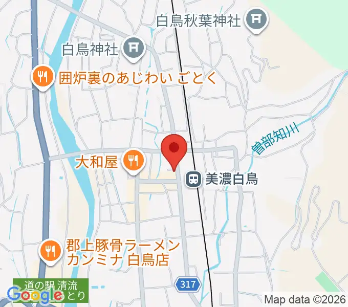 上田楽器店の地図