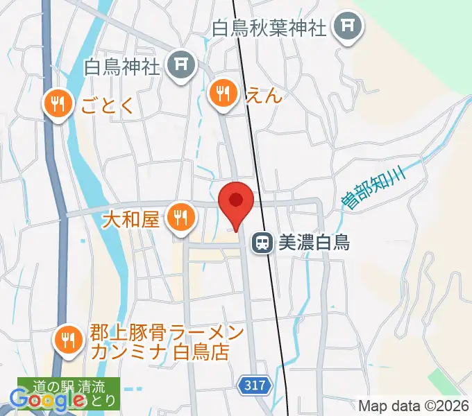 上田楽器店の地図