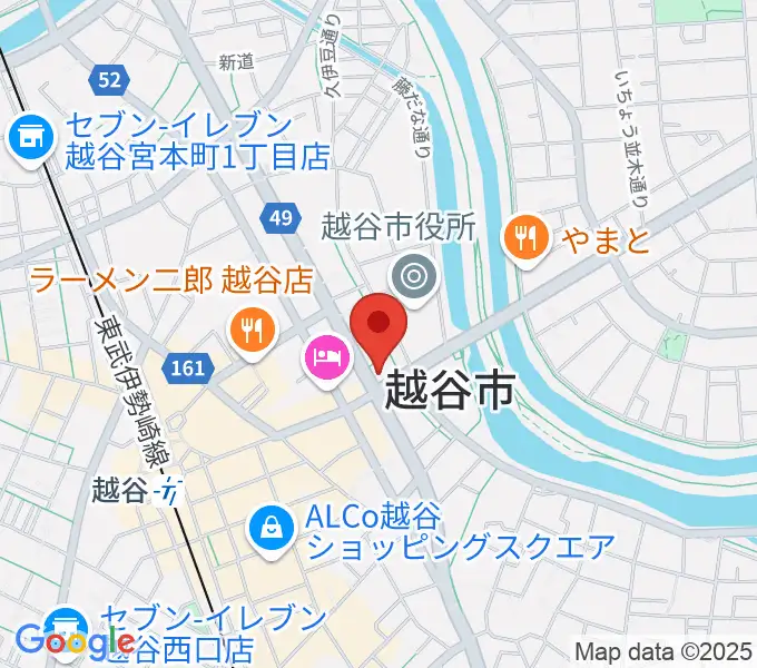 和幸楽器 越谷店の地図