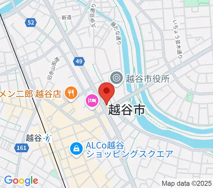 和幸楽器 越谷店の地図