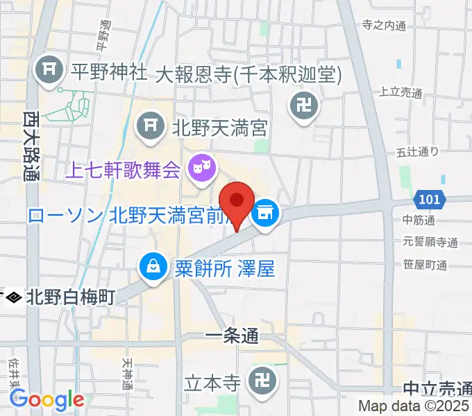 上手楽器の地図