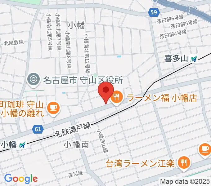 守山音楽センター ヤマハミュージックの地図