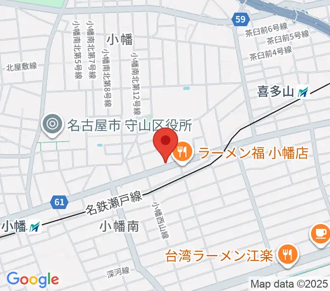 守山音楽センター ヤマハミュージックの地図