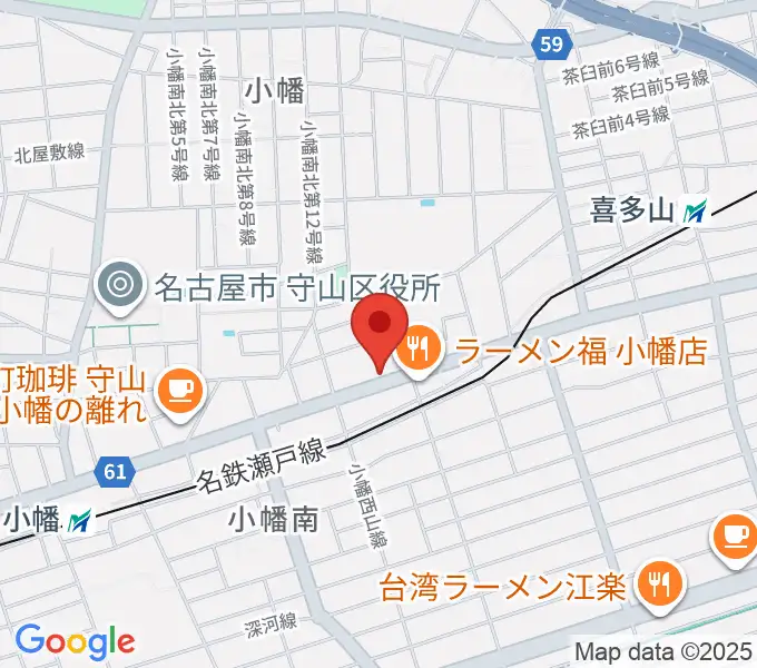 守山音楽センター ヤマハミュージックの地図