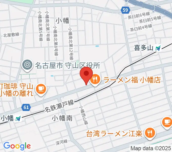 守山音楽センター ヤマハミュージックの地図