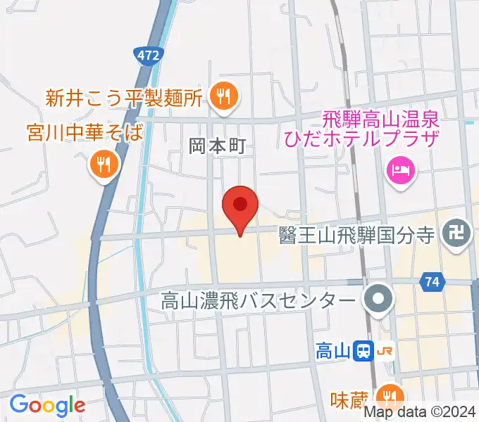 コサカ楽器カルパティオ店の地図