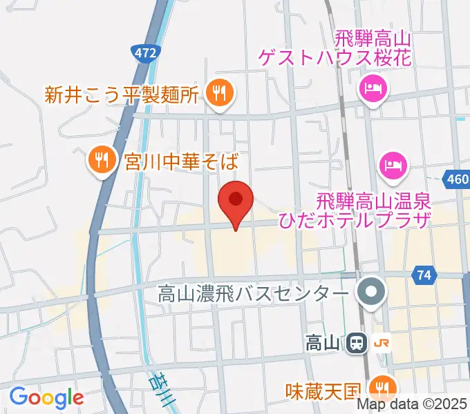 コサカ楽器 カルパティオ店の地図