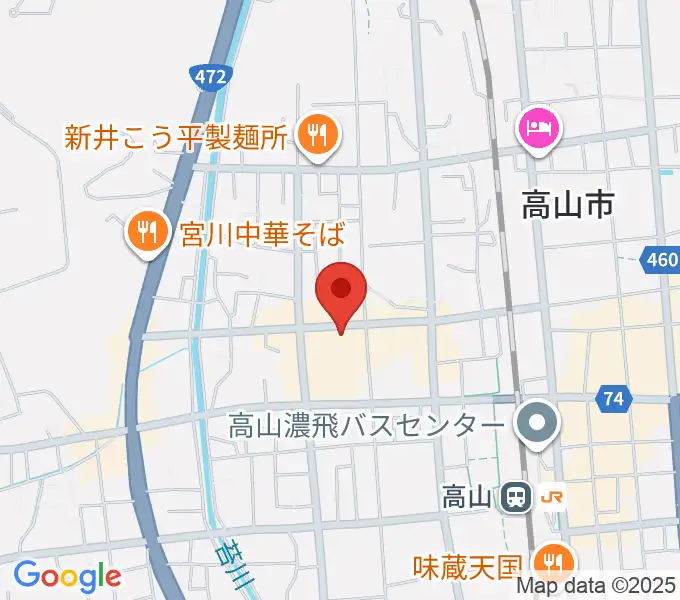 コサカ楽器 カルパティオ店の地図