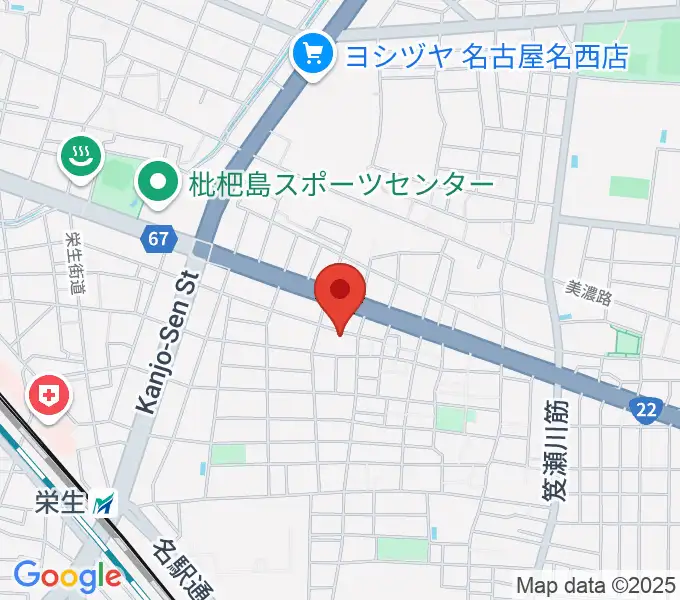 厚生会館保育園 ヤマハミュージックの地図